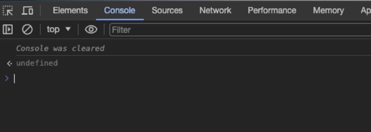 JavaScript console.clear