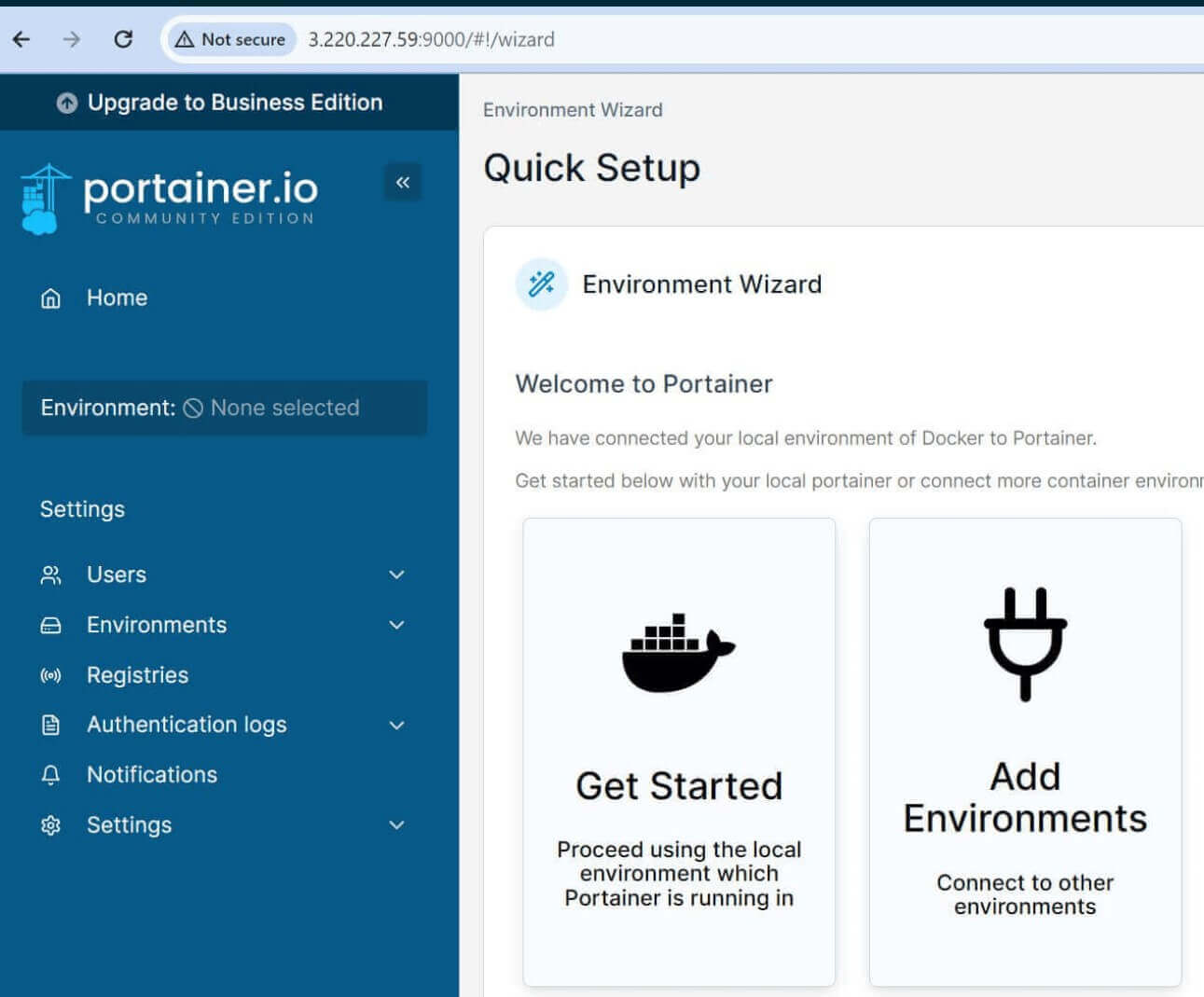 如何设置 portainer for WordPress