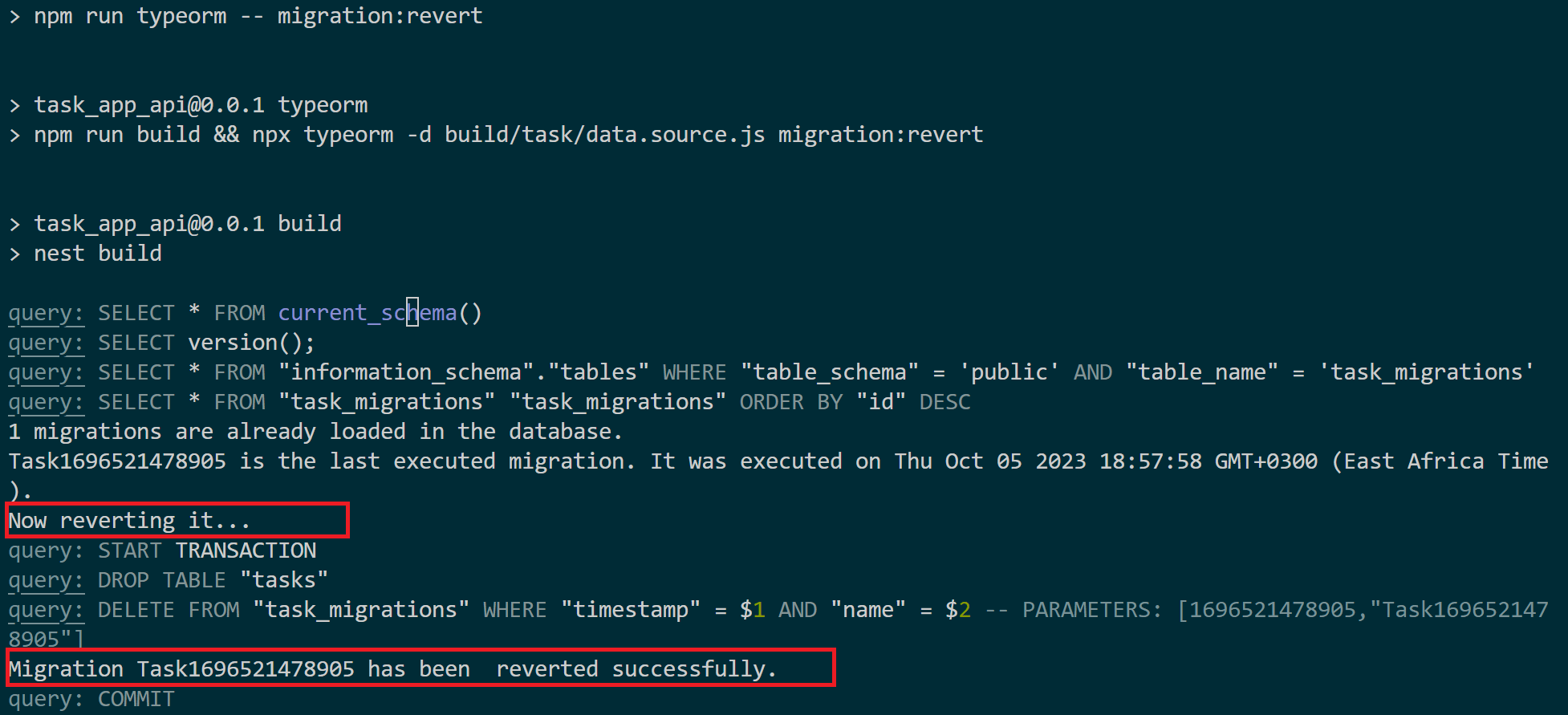 在NestJS中创建、生成和运行带有PostgreSQL的TypeORM Migration