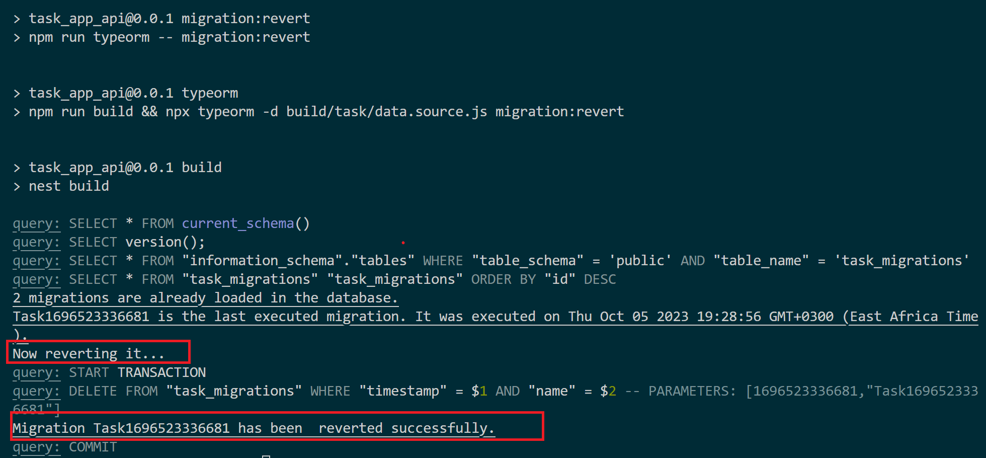 在 NestJS 中使用 PostgreSQL 创建、生成和运行 TypeORM  Migration
