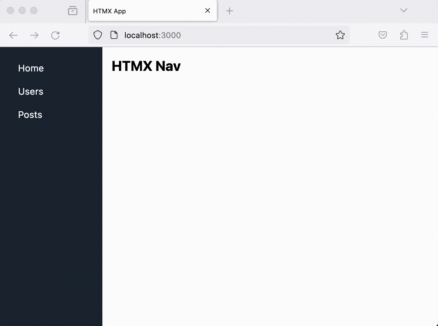 HTMX构建无重载闪烁的交互式页面