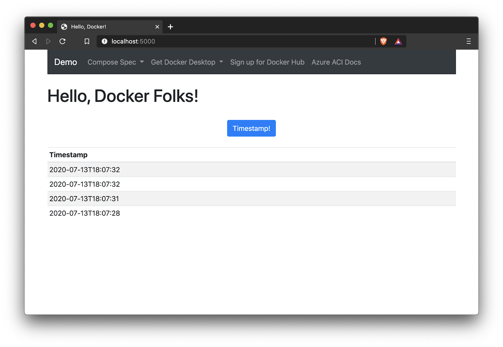 使用 Docker CLI 的 Azure ACI 4