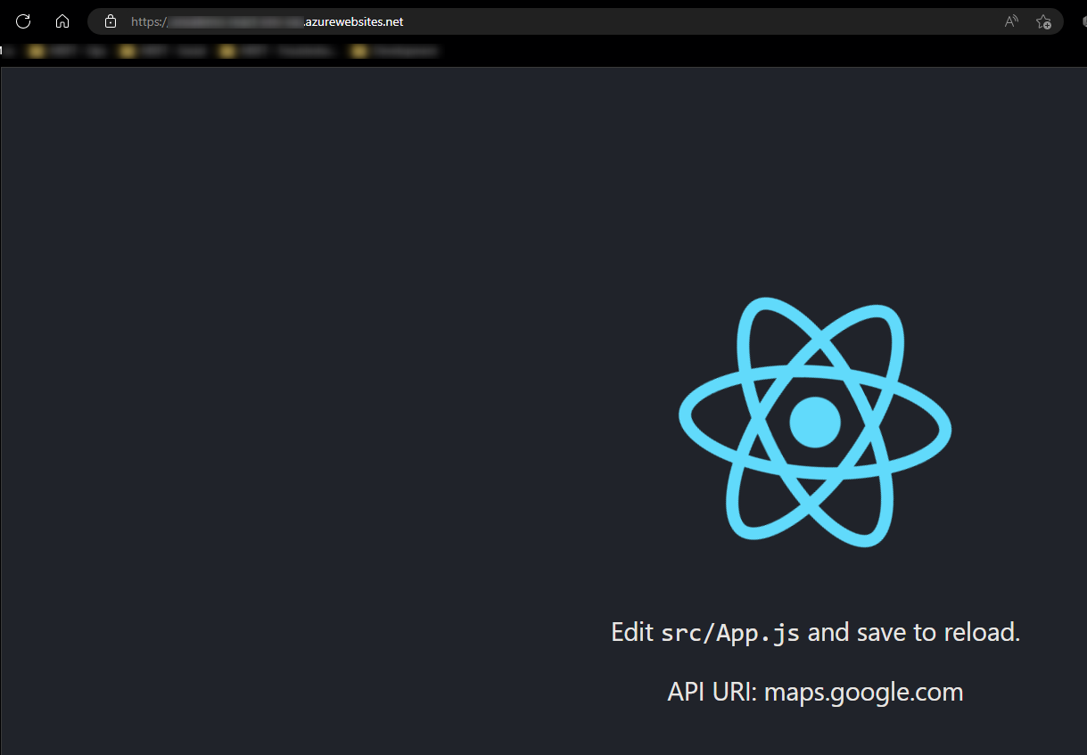 React App Env Var