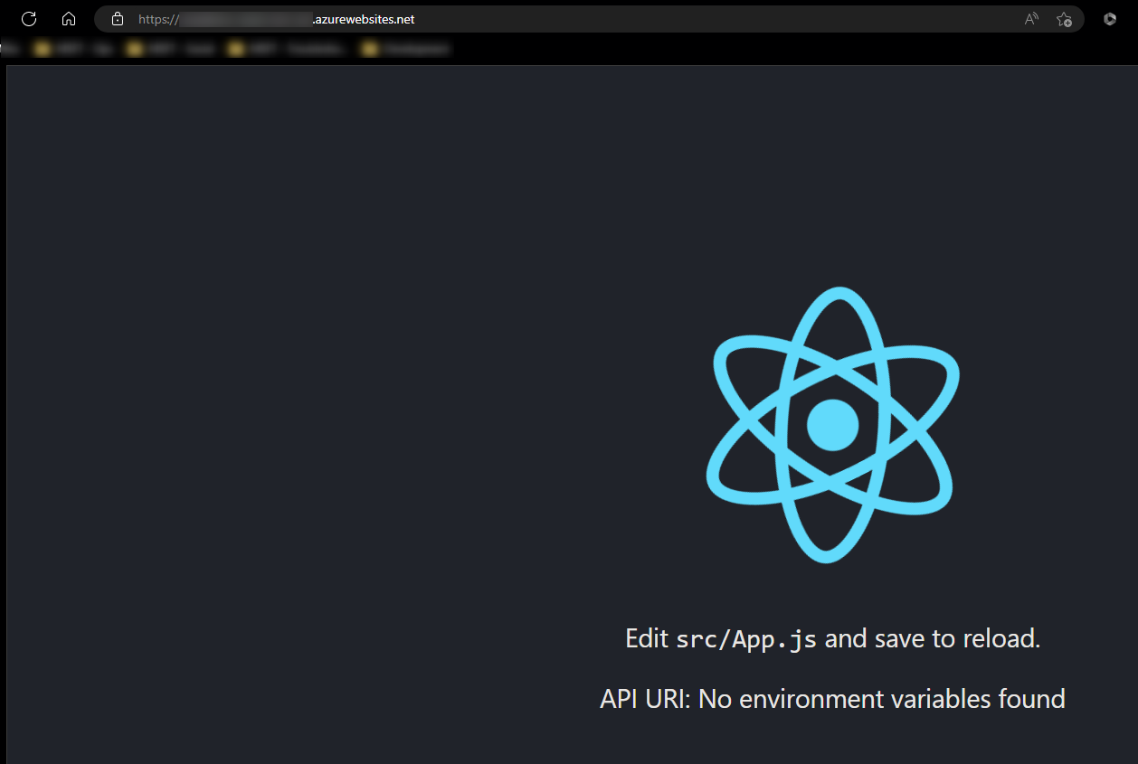 React App Env Var