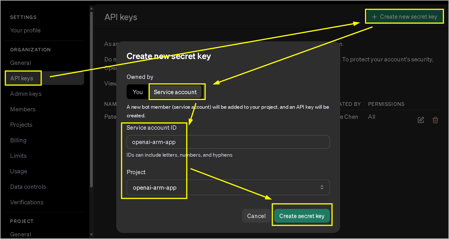 OpenAI API密钥图